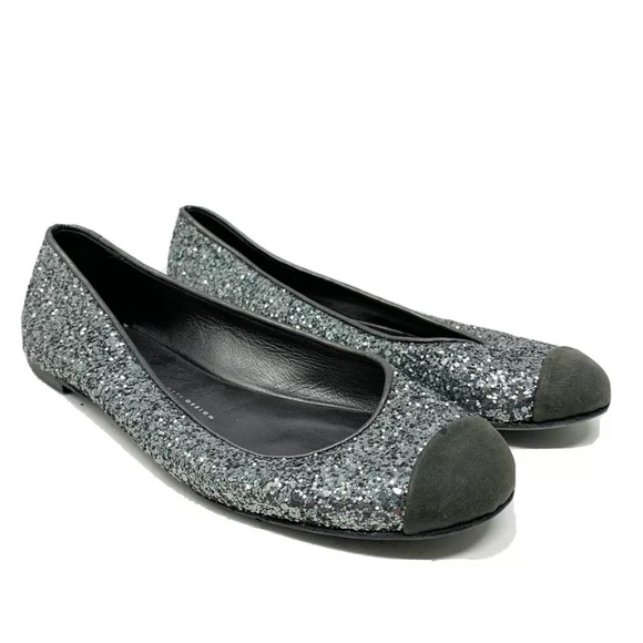 Giuseppe zanotti glitter ballet flats